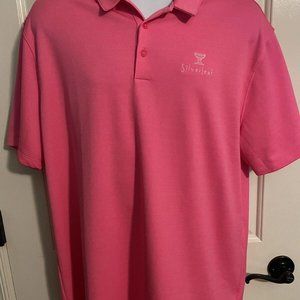 Nike Golf Dri-Fit XL Silverleaf Pink Shirt